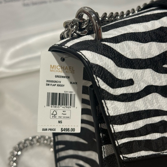 MICHAEL KORS Greenwich Small Animal Print Logo Crossbody Bag - Picture 9 of 9